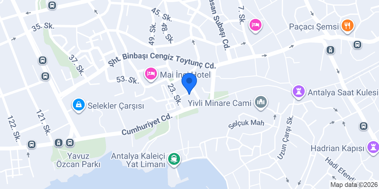 Antalya'da Masaj SALONU konumu