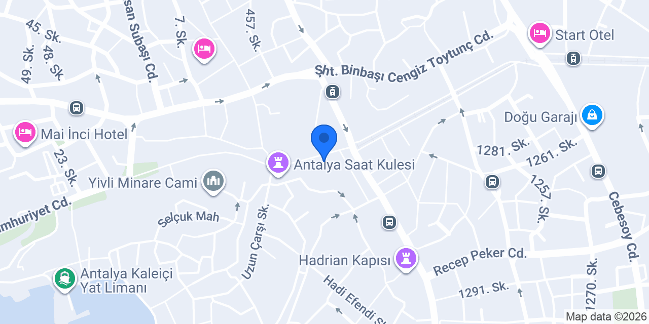 Antalya Dinamik Akademi konumu