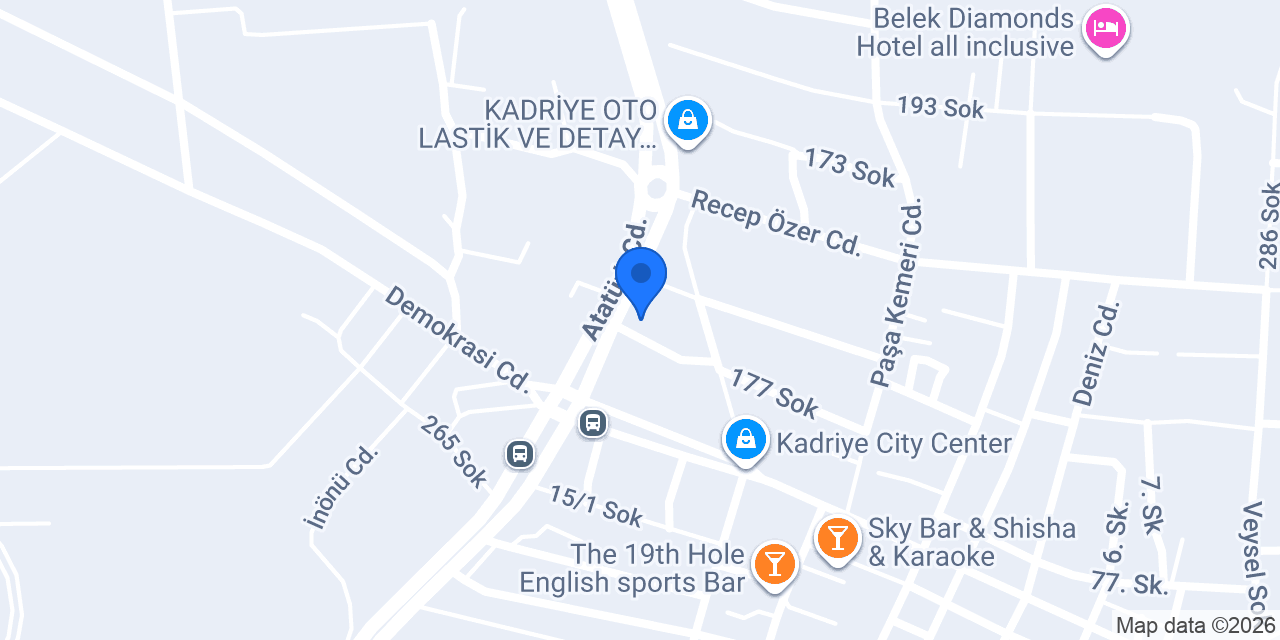 Yapı Kredi Bankası - Kadriye Şubesi konumu