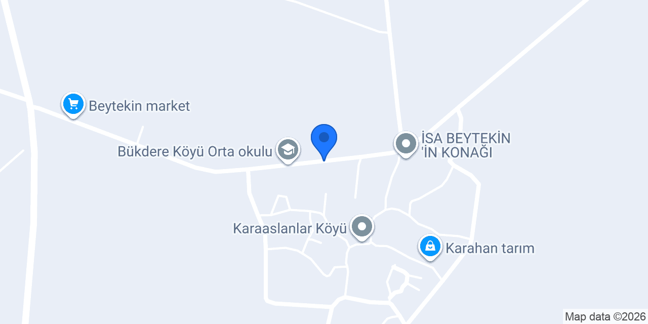 Bükdere Köyü Muhtarlığı konumu