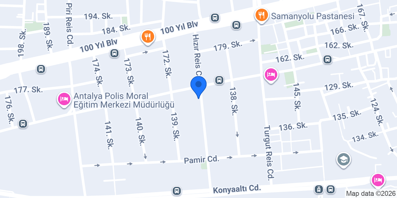 Terzi dükkanı konumu
