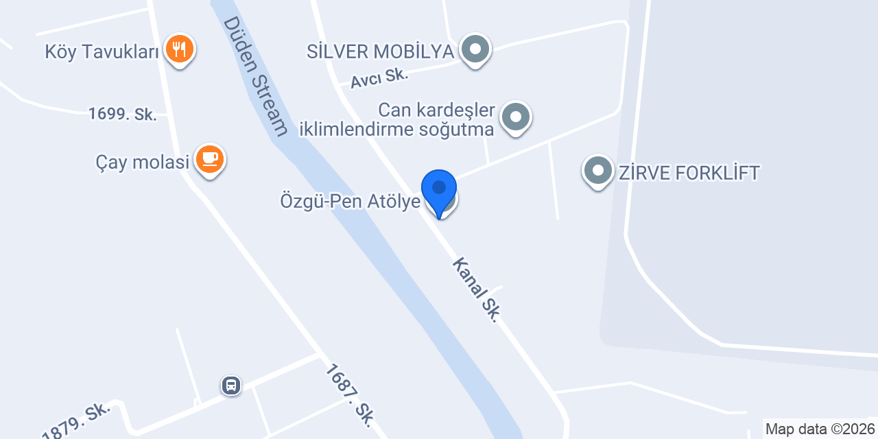 Özgü-Pen Atölye konumu