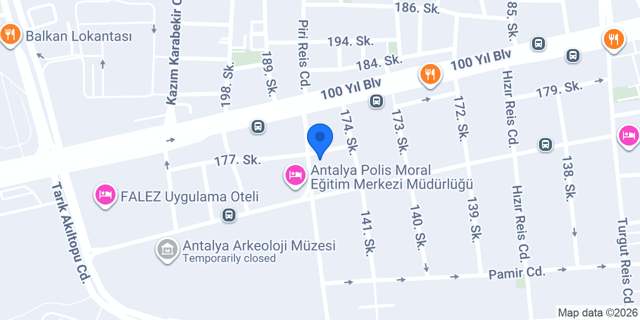 Bora Diş Deposu konumu
