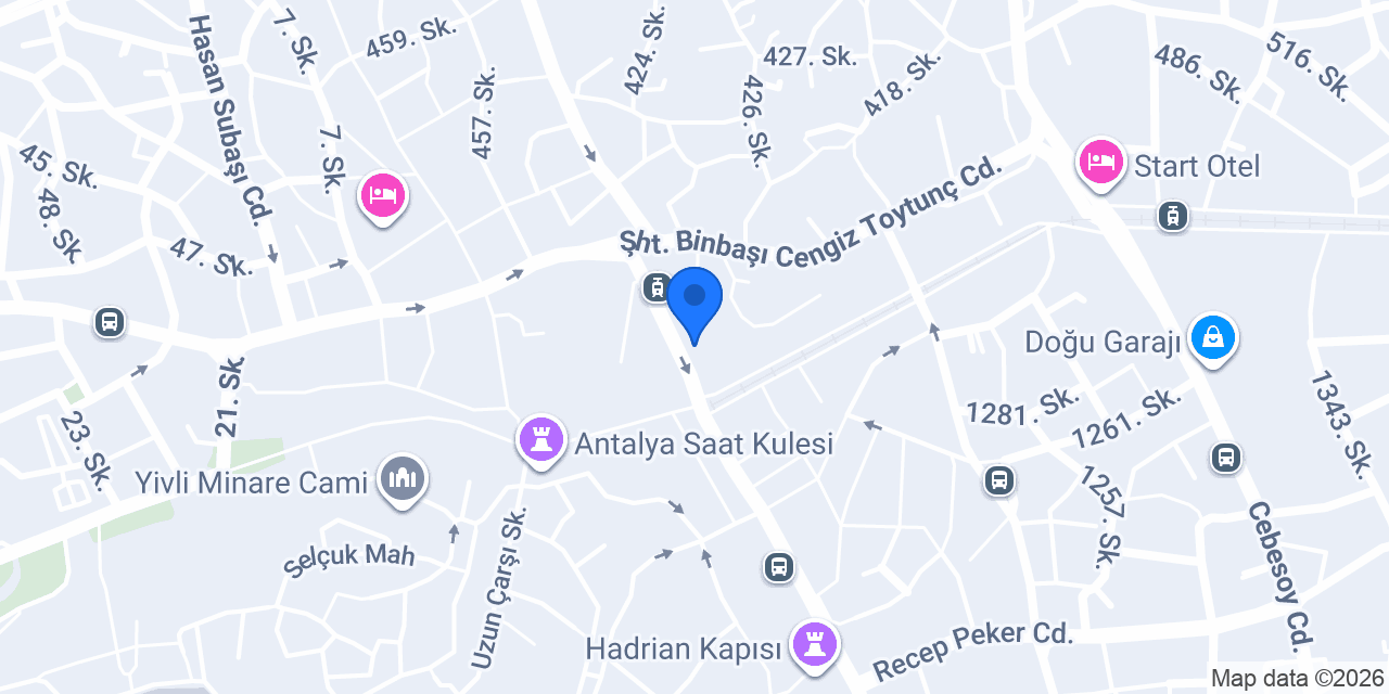 Katılımevim Antalya Şube konumu