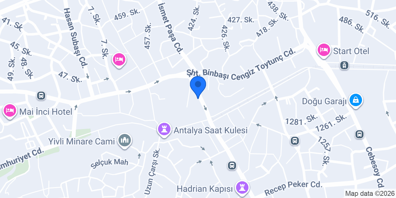 Antalya Drone Çekimi - Ahu Medya konumu