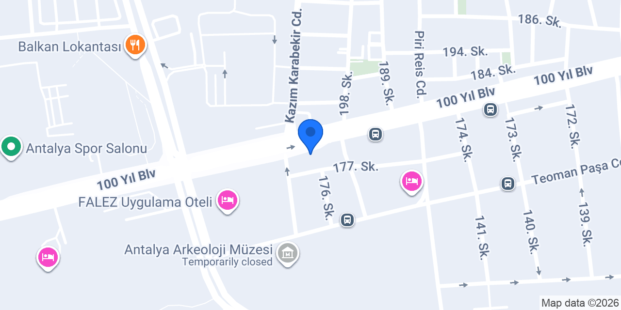 Bulvar Hotel Antalya konumu