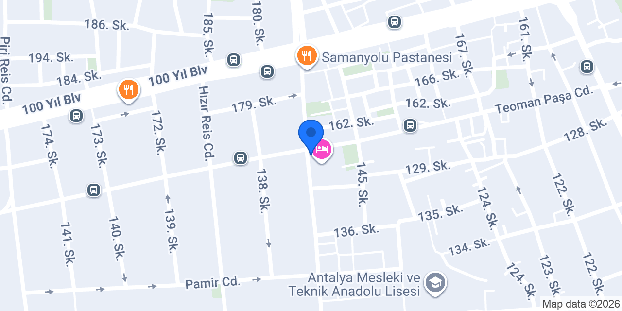 Antalya Bahçeli Taksi konumu