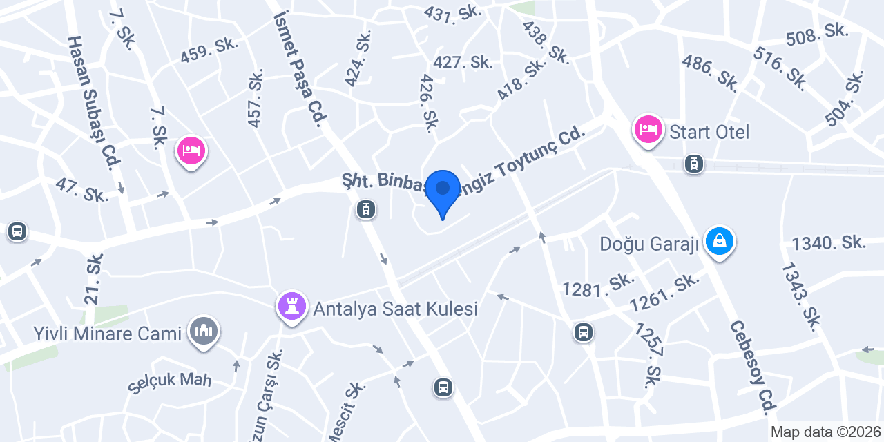 Anason Ocakbaşı Kaleiçi konumu