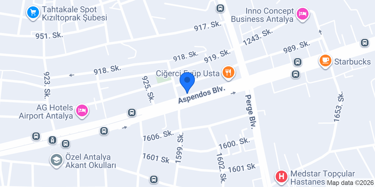 Antalya İnegöl Mobilya konumu