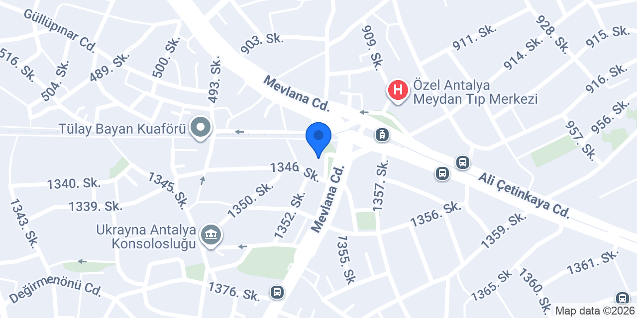 Uyanık Kütüphane Antalya konumu
