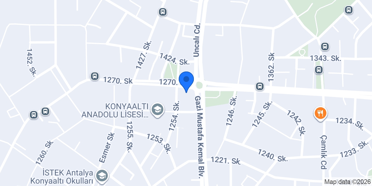 Bolulu Hasan Usta Antalya Şubesi konumu