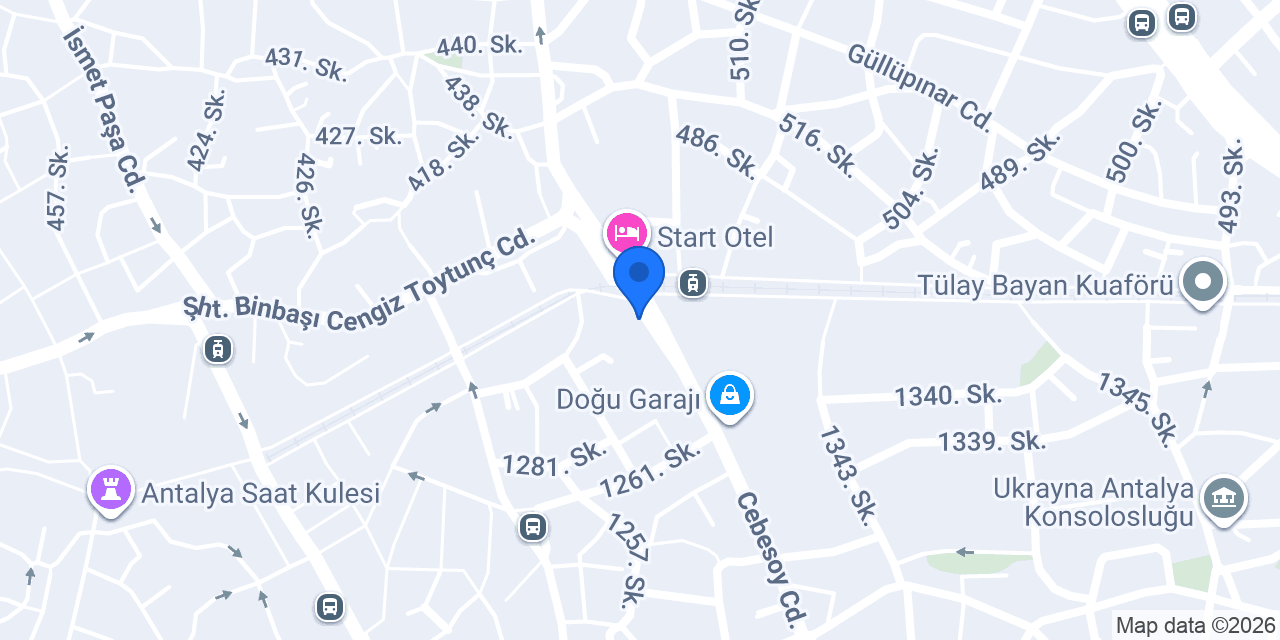 Çınar Cafe&Patisserie konumu