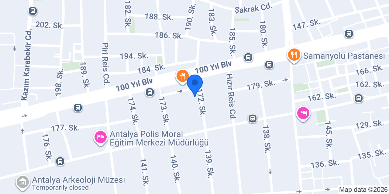 Era Göz Hastalıkları Antalya konumu