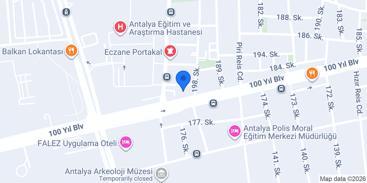 Antalya Psikolog Nilüfer Sekmen konumu