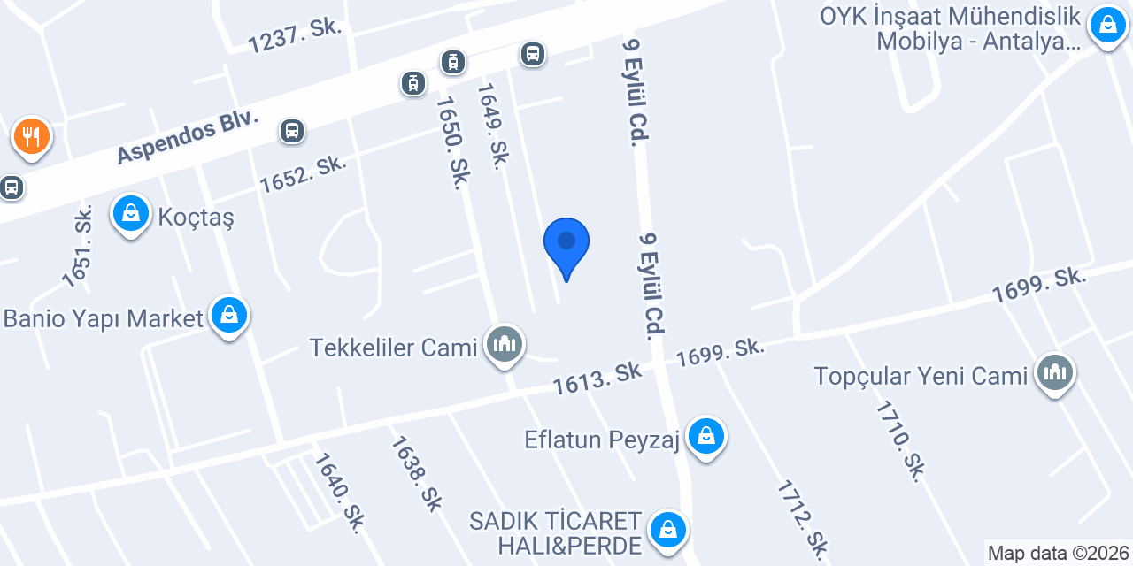 Ats Oto Lastik konumu