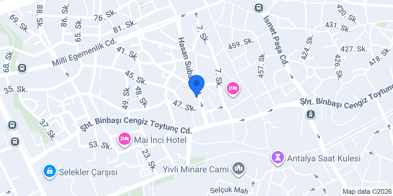 ERSOY EGE APART OTEL konumu