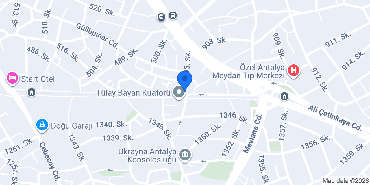 Muzaffer Bayan Kuaförü konumu