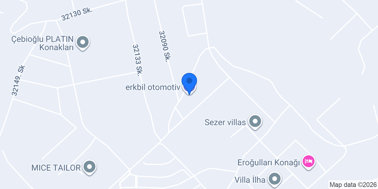 erkbil otomotiv konumu