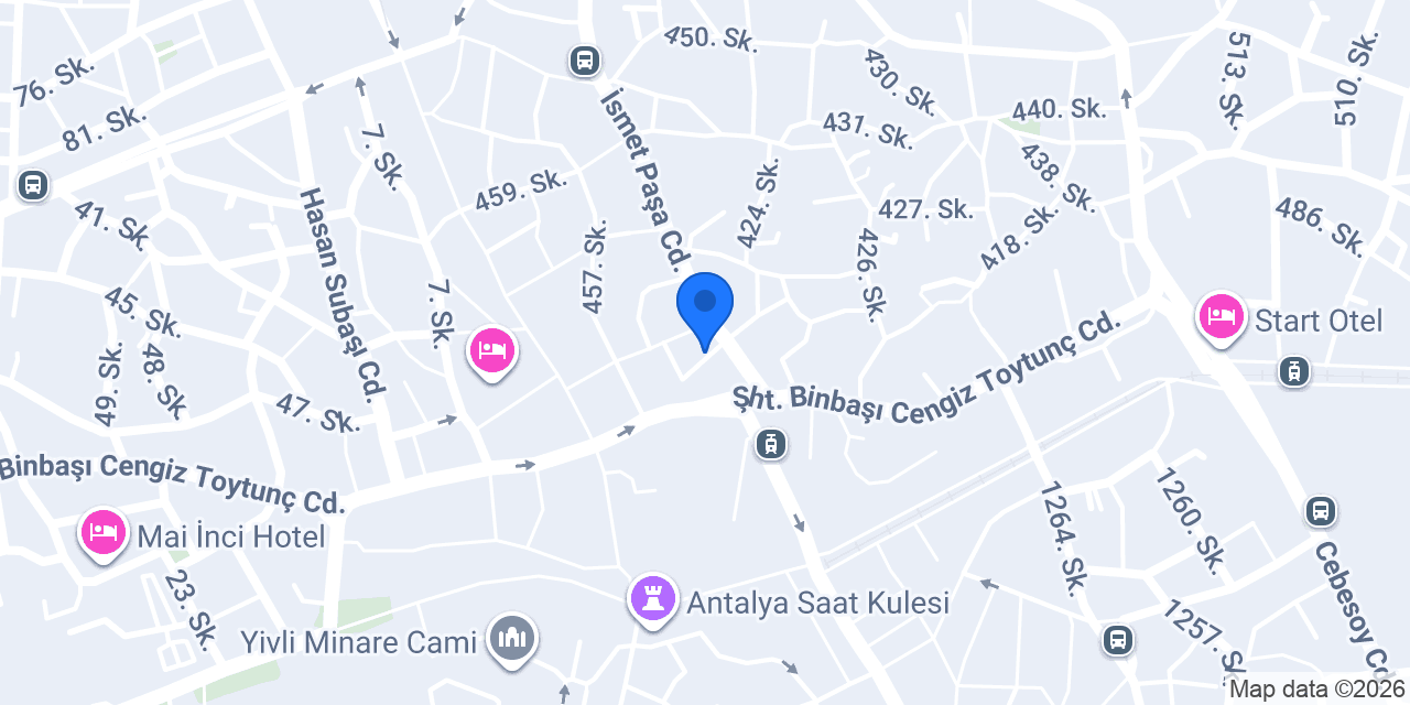Antalya Çiçekçiler konumu