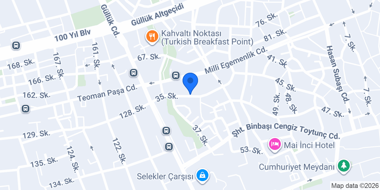 Üç Kardeşler Lokantası konumu