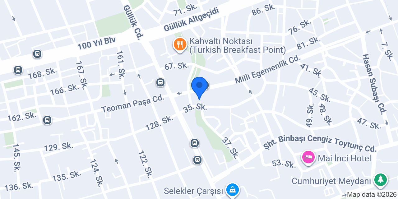 Üç Kardeşler Kasap konumu