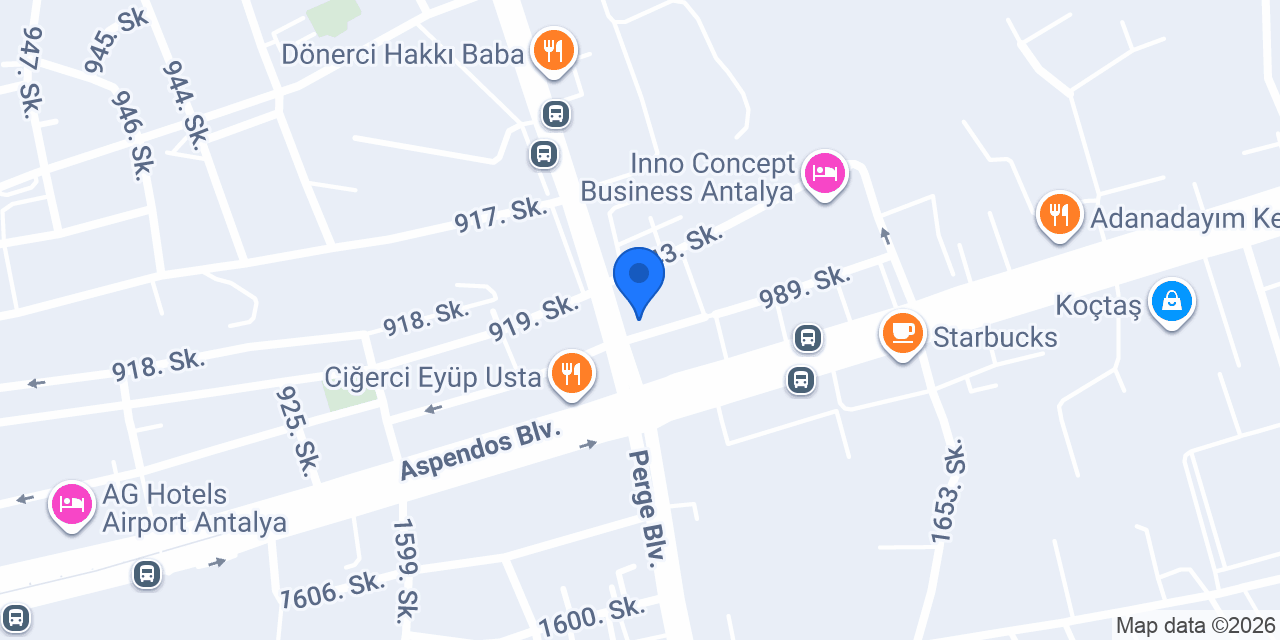 OPAL Yapı ANTALYA Mağaza konumu