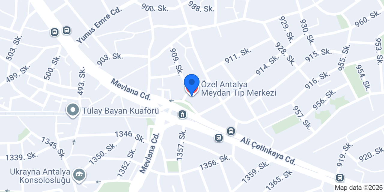 Özel Antalya Meydan Tıp Merkezi konumu