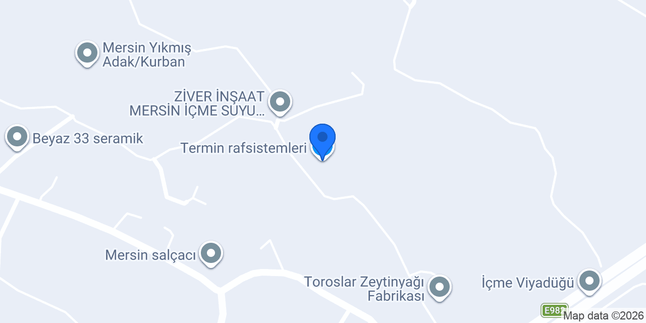 Termin rafsistemleri konumu