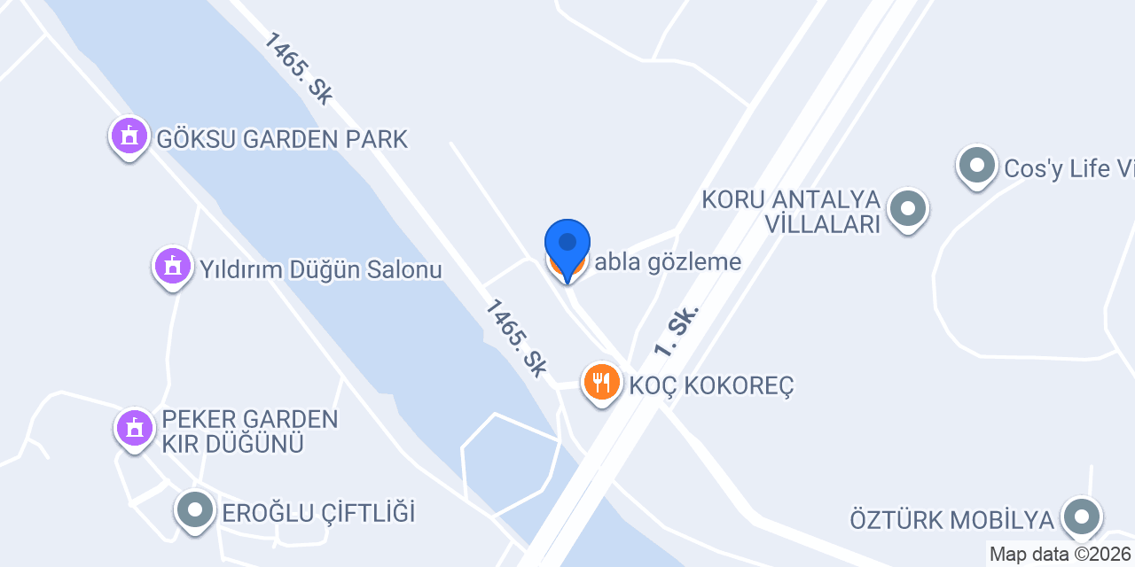 abla gözleme konumu