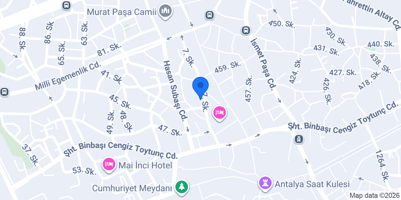 Kışla Pansiyon konumu