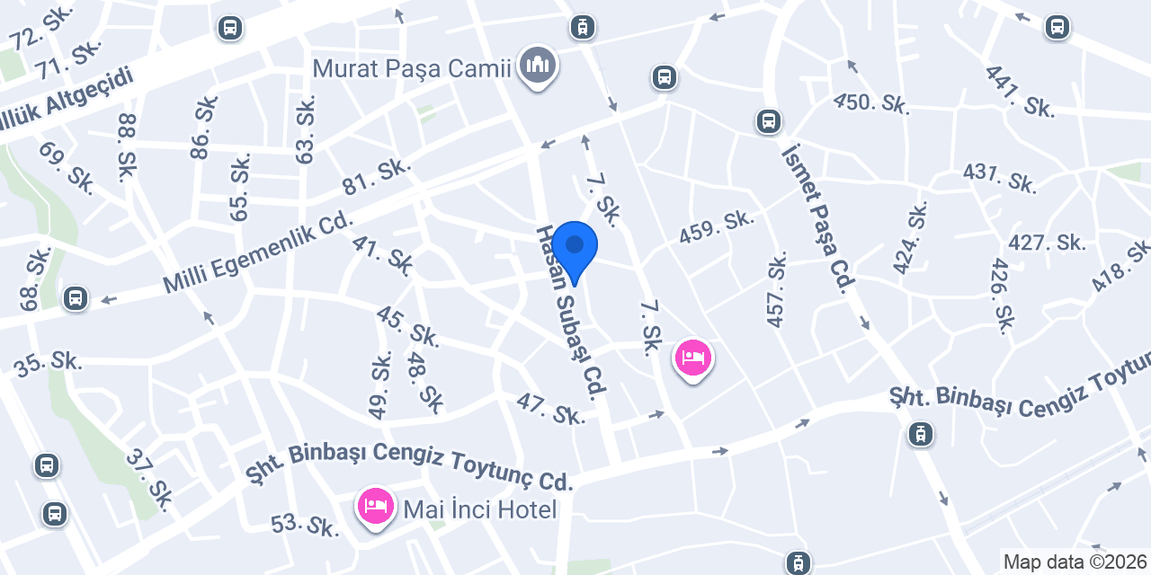 Yapı Kredi Bankası - Muratpaşa Şubesi konumu