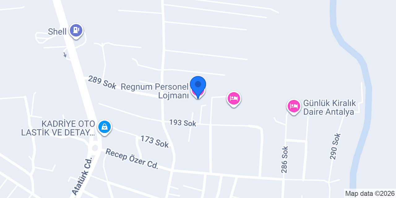 Regnum Personel Lojmanı konumu