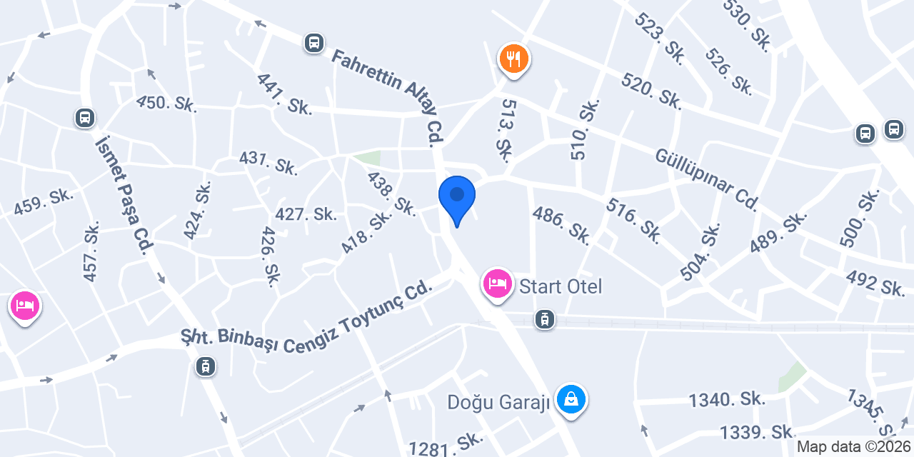 Güneş Antalya Et - Doğu Garajı konumu