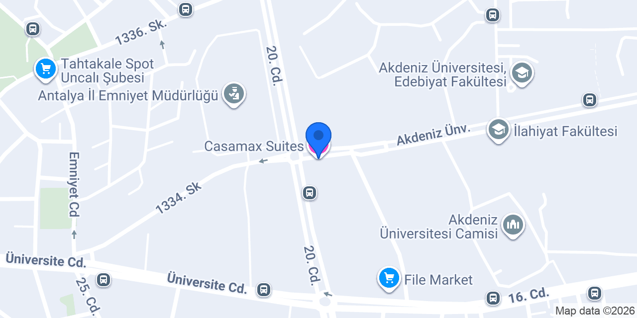 Casamax Suites konumu