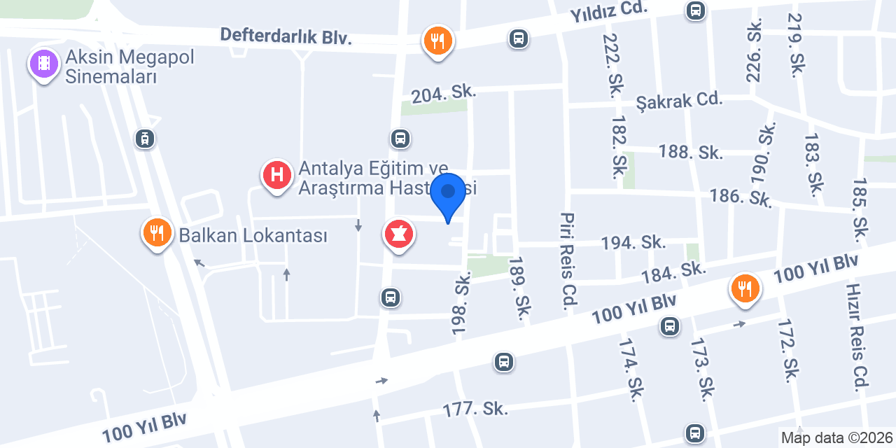 Antalya Tıp-fen konumu