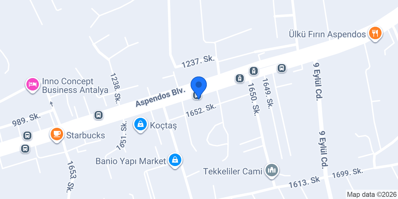 Kelebek Mobilya - Muratpaşa Aspendos konumu