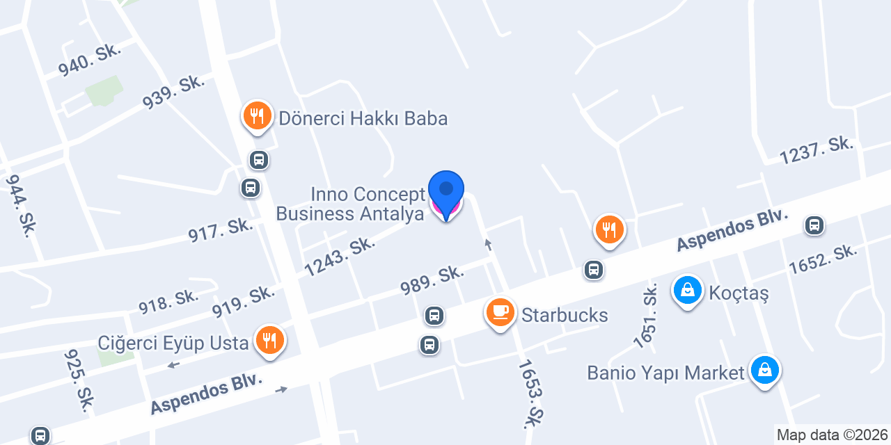 Inno Concept Business Antalya konumu