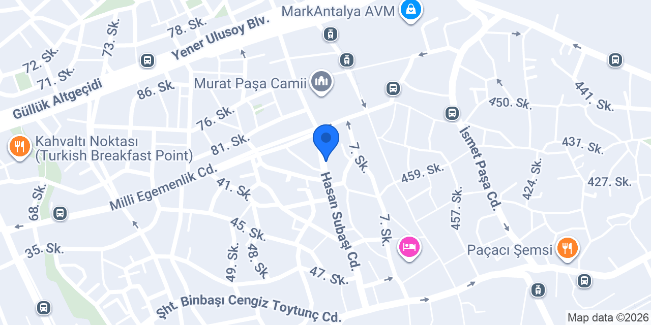 Yılmaz Optik Merkez Şube konumu