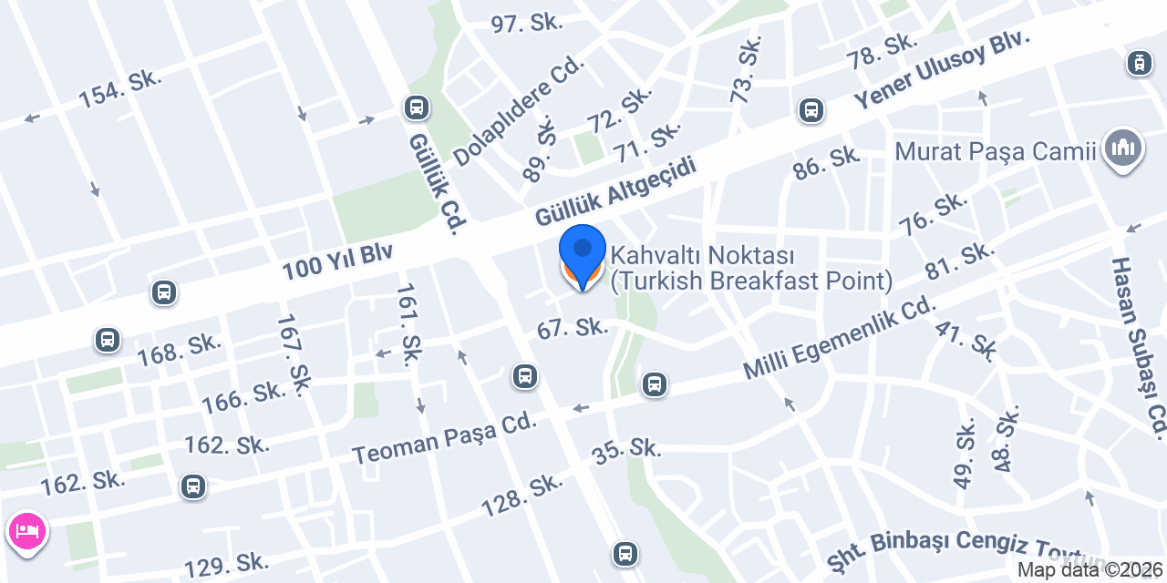 Kahvaltı Noktası (Turkish Breakfast Point) konumu