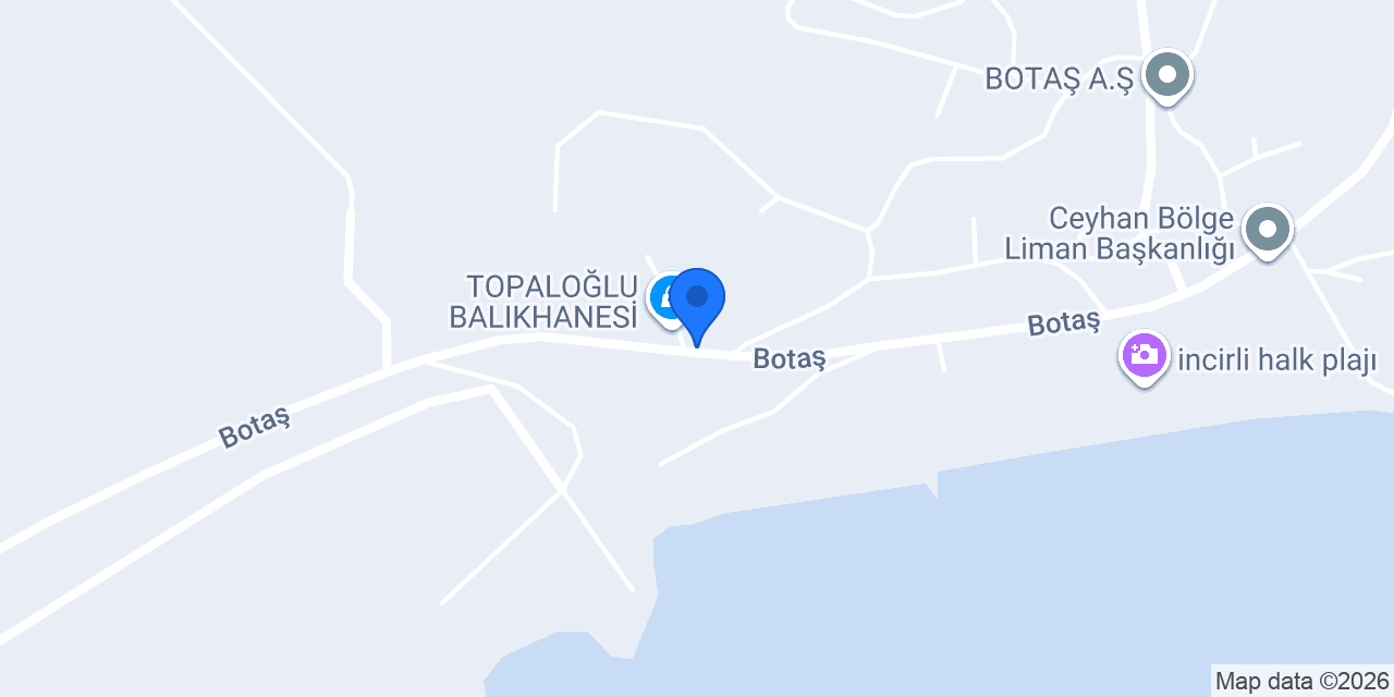 TOPALOĞLU BALIKHANESİ konumu