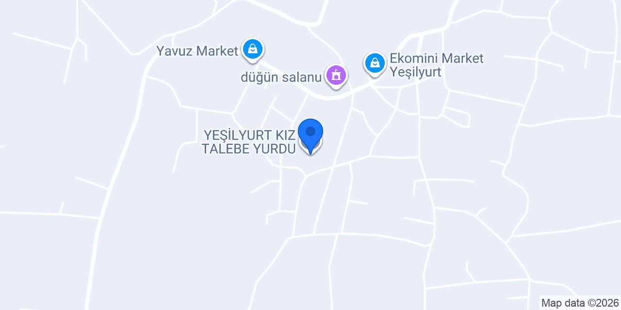 YEŞİLYURT KIZ TALEBE YURDU konumu