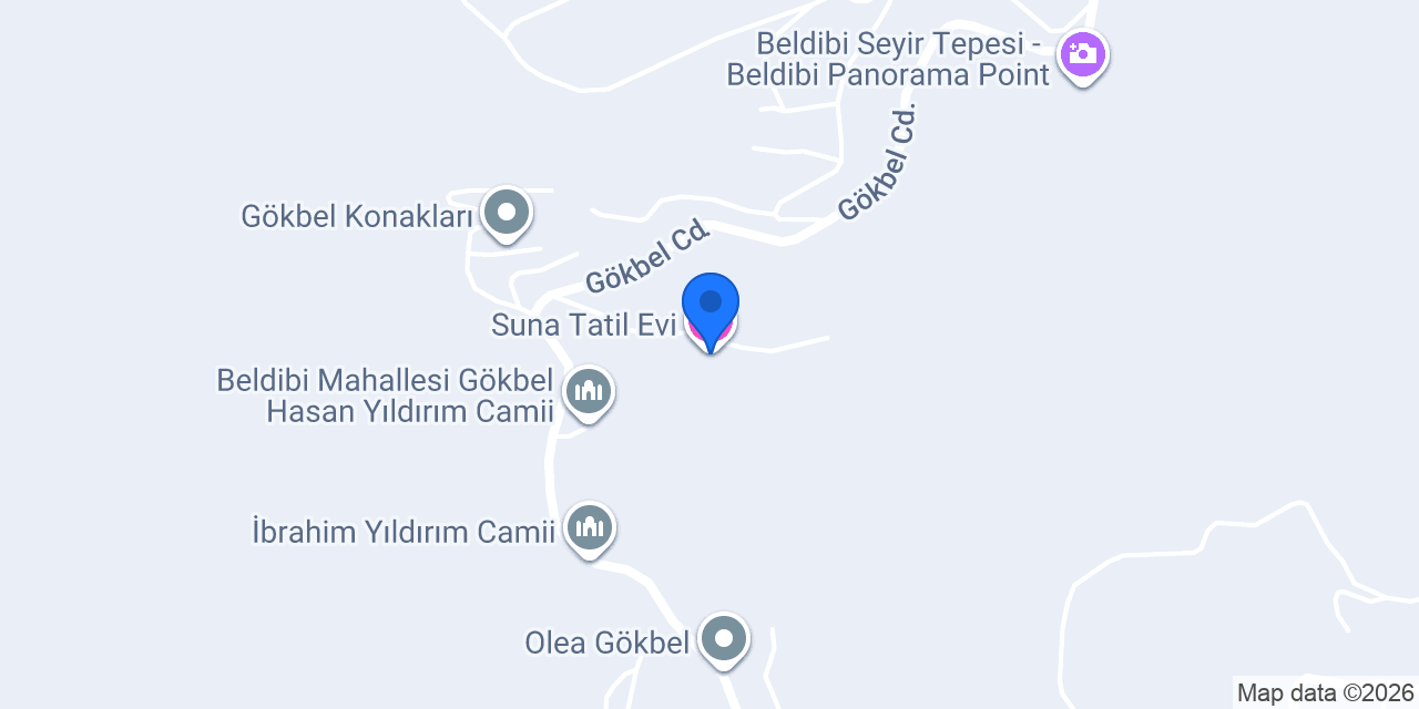Suna Tatil Evi konumu
