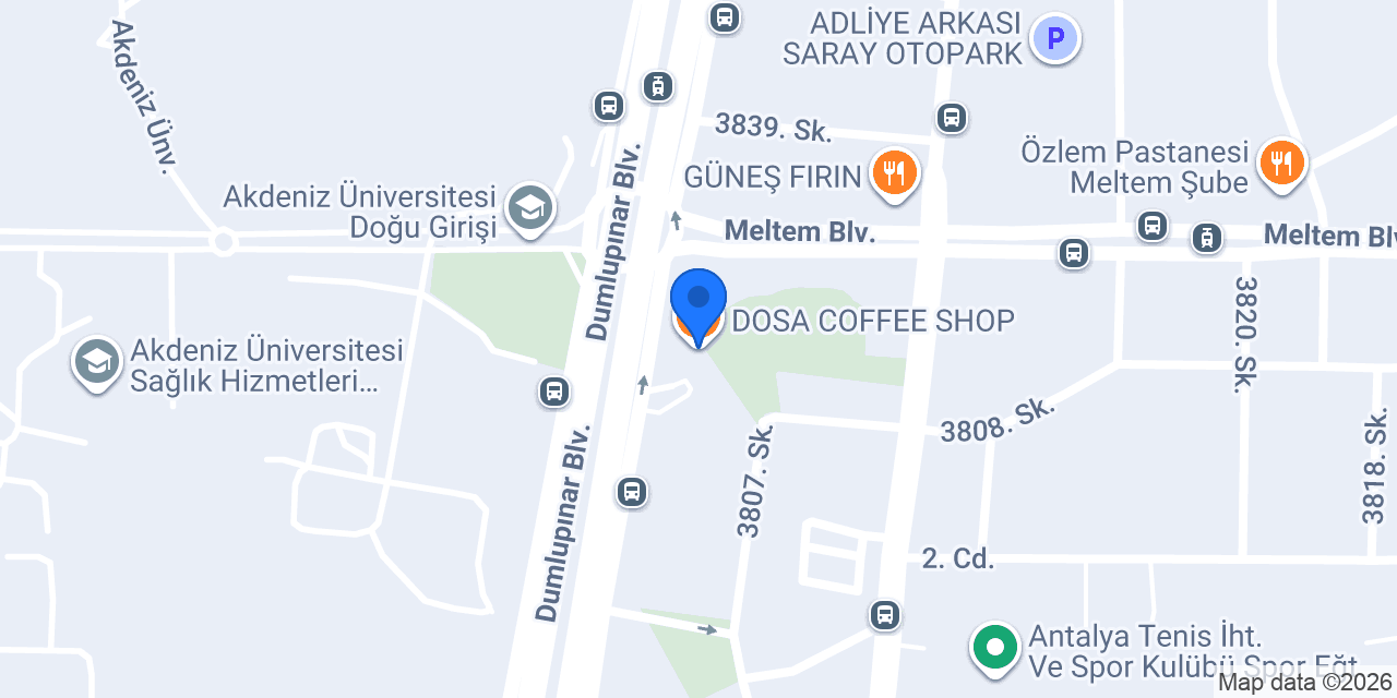 DOSA COFFEE SHOP konumu