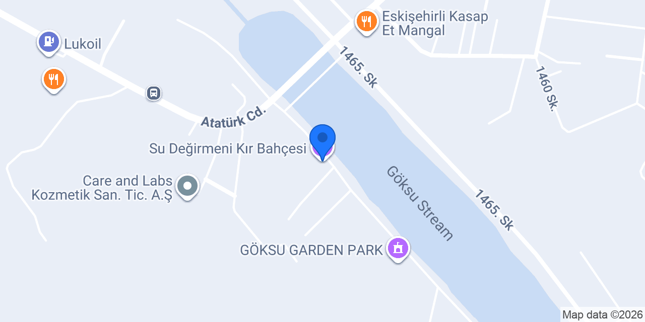 Su Değirmeni Kır Bahçesi konumu