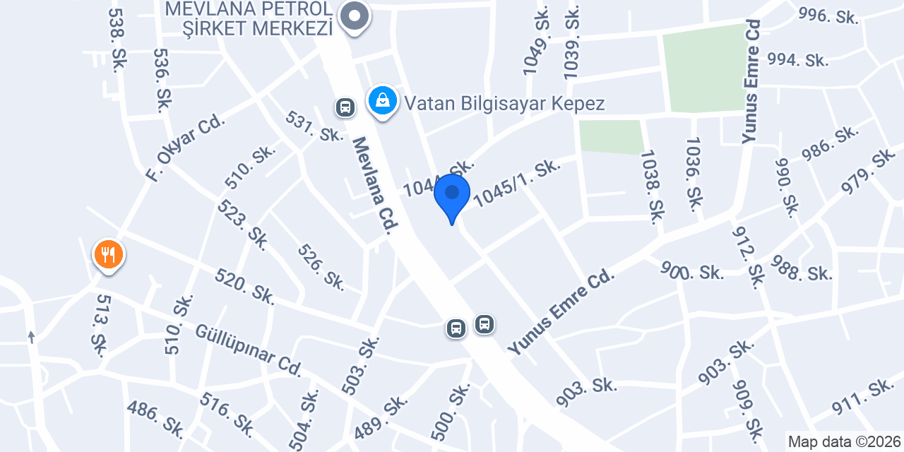 Ekinci Sıhhi Tesisat konumu