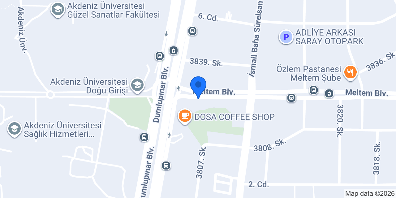 Özel Antalya Dil Okulu konumu