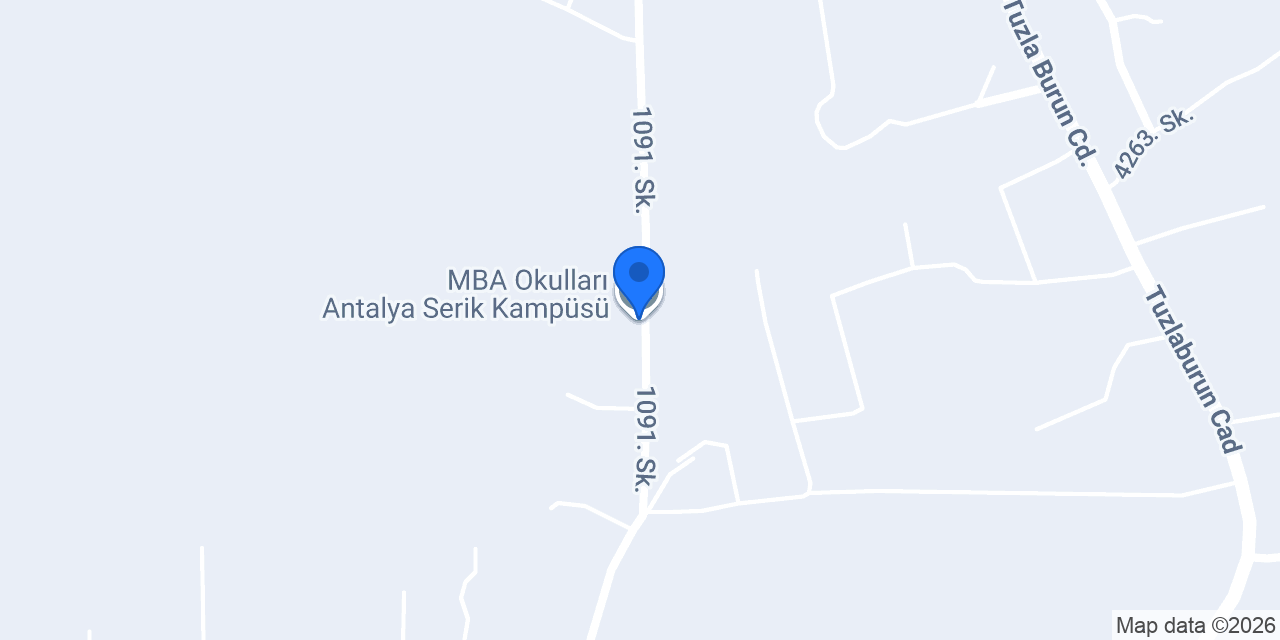 MBA Okulları Antalya Serik Kampüsü konumu