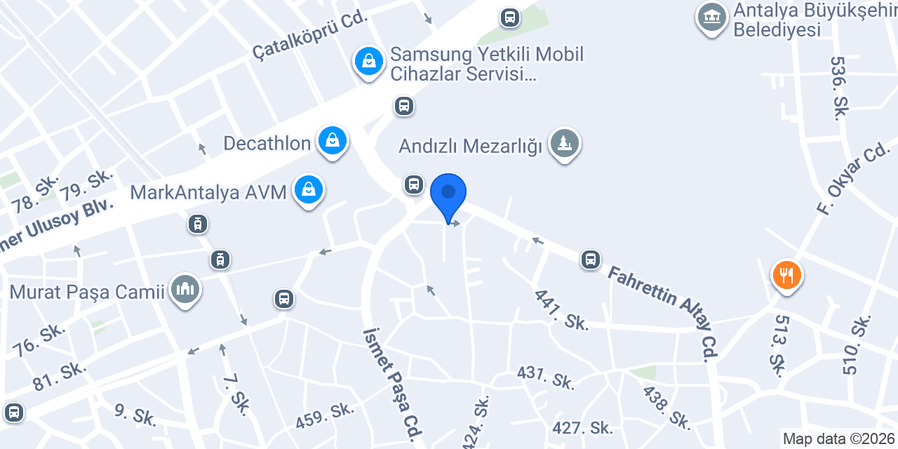 Antalya MARKANTALYA Masaj salonu konumu