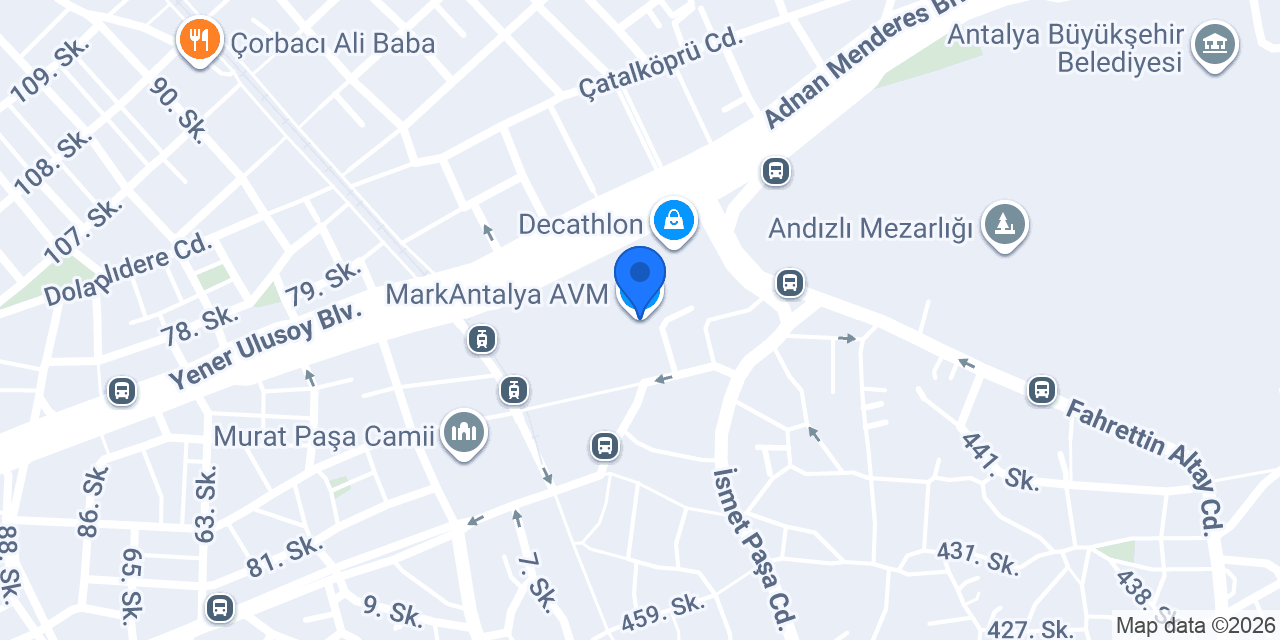 MarkAntalya AVM konumu