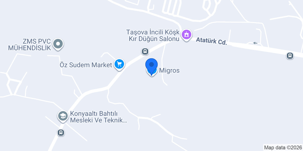Antalya Saksı konumu